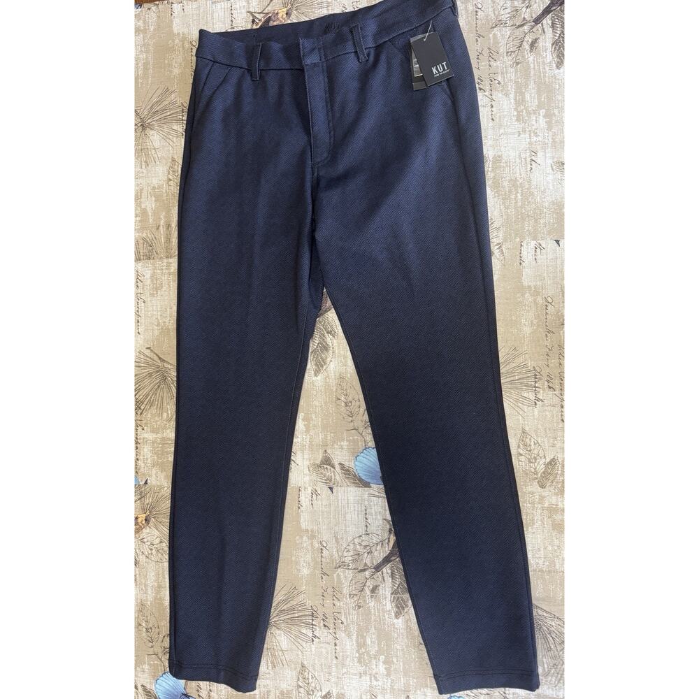 KUT from the Kloth Fab Ab Trouser Skinny High Rise Straight NWT Size 10S